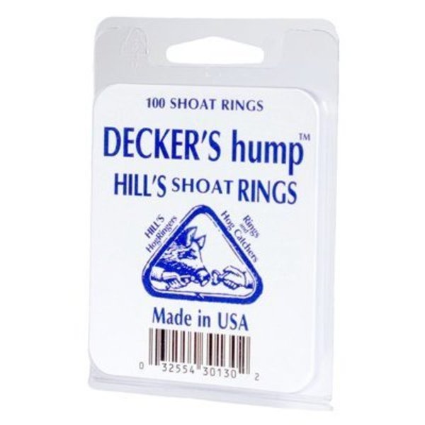 Decker Mfgmpany 100PK  Shoat Ring 2